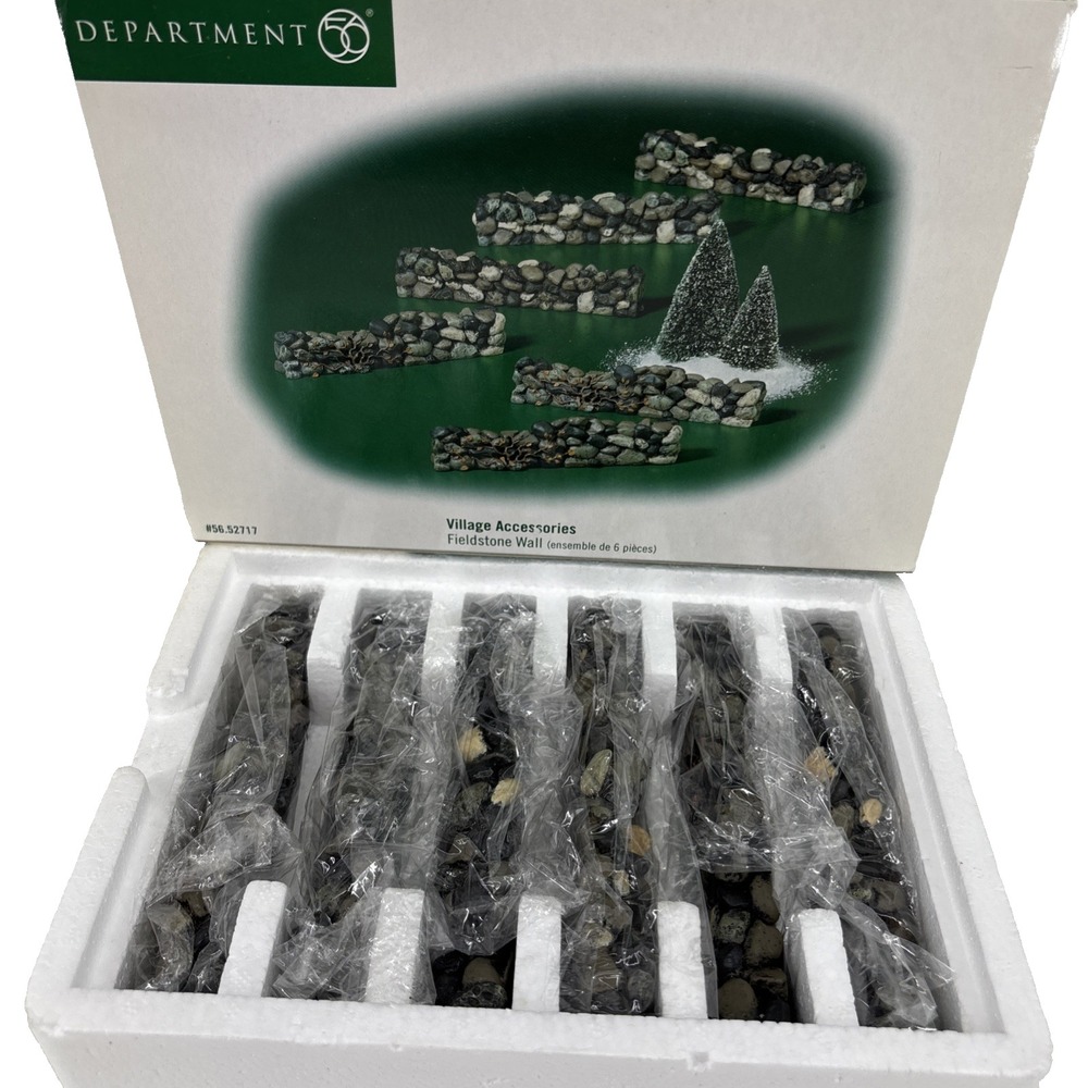 Department 56 Village Accessories Fieldstone Wall Set of 6